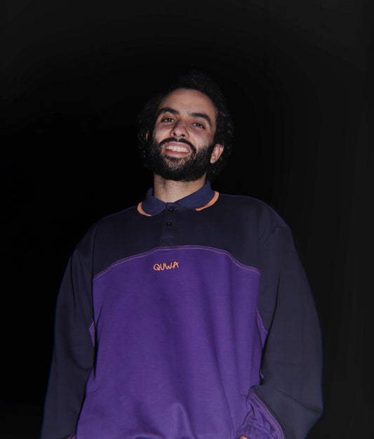 Plum Polo Sweatshirt