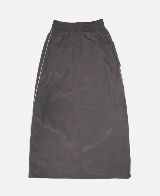 CRISP GREY NYLON SKIRT