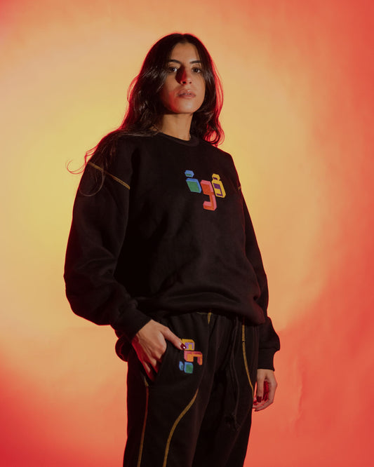BLACK EGO SWEATSHIRT