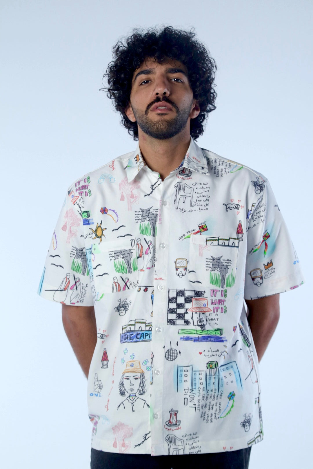 QAHIRA DOODLE SHIRT