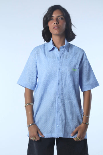 BLUE CHECKERED SHIRT