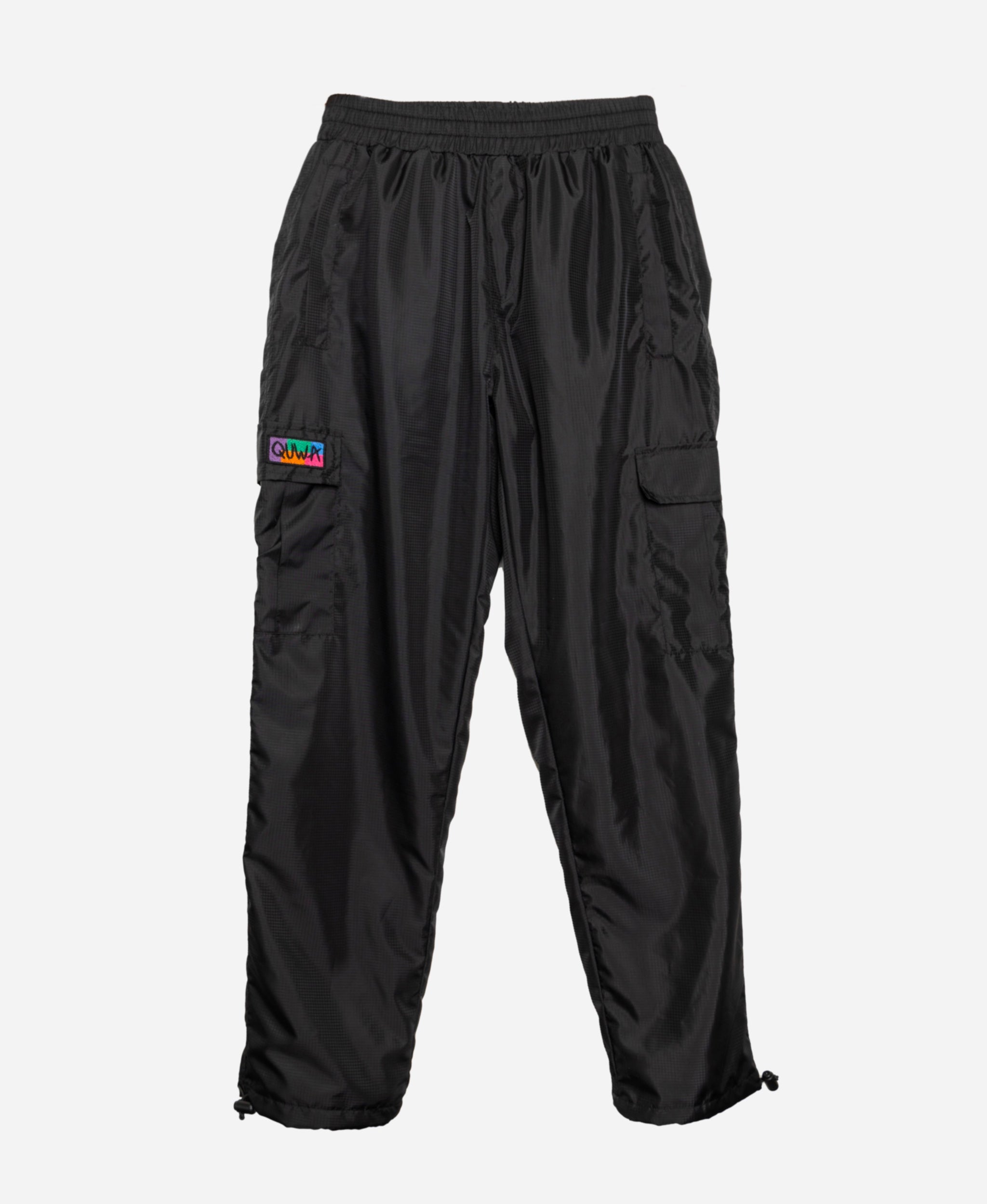 BLACK NYLON PANTS