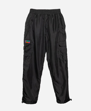 BLACK NYLON PANTS