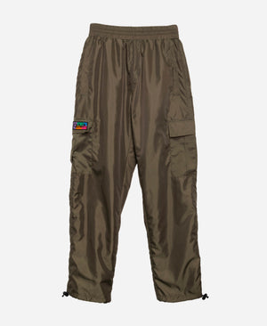 OLIVE NYLON PANTS
