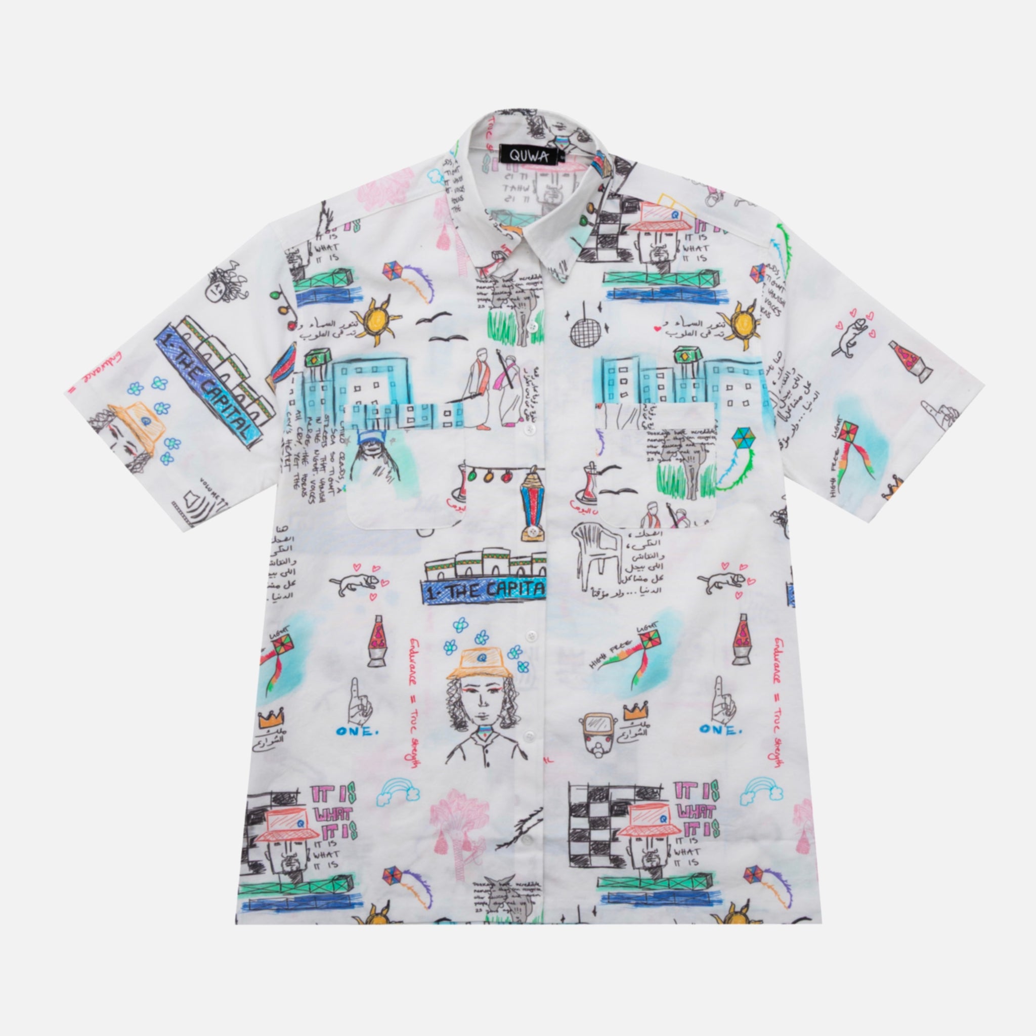 QAHIRA DOODLE SHIRT (pre-order)