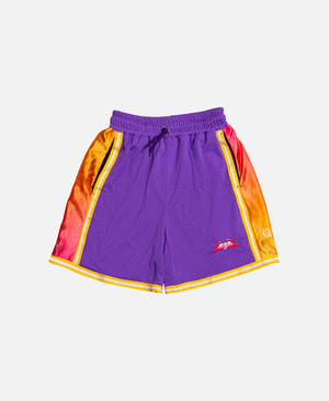 PURPLE BACKYARD SHORTS