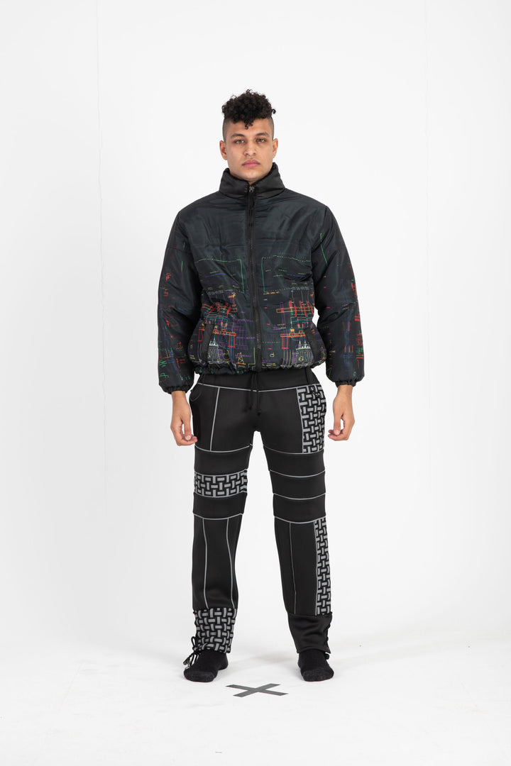 REFLECTIVE WEAVE SCUBA SWEATPANTS